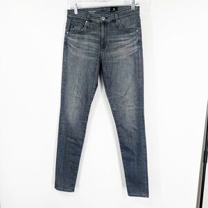 AG Adriano Goldschmied Farrah High Rise Skinny Jeans in Gray